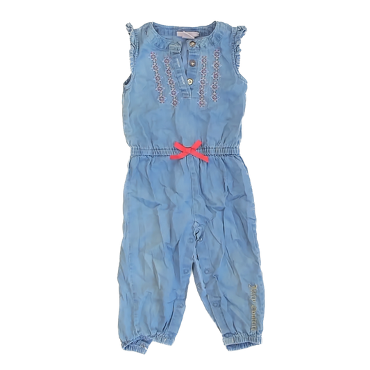 Juicy Couture Girls Chambray Romper Size: 18 Months Chambray