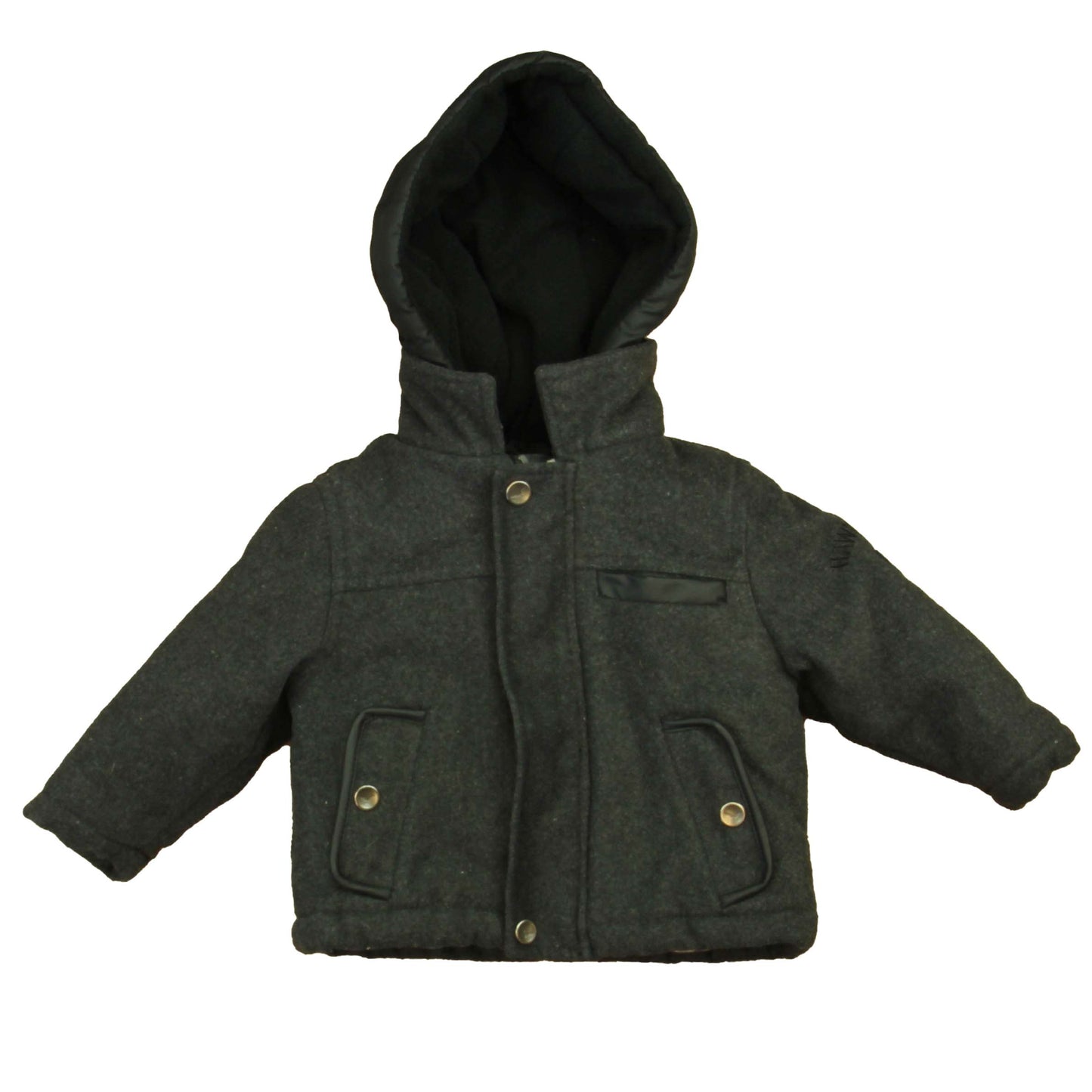 Hawke & Co. Boys Charcoal Winter Coat Size: 12 Months Charcoal
