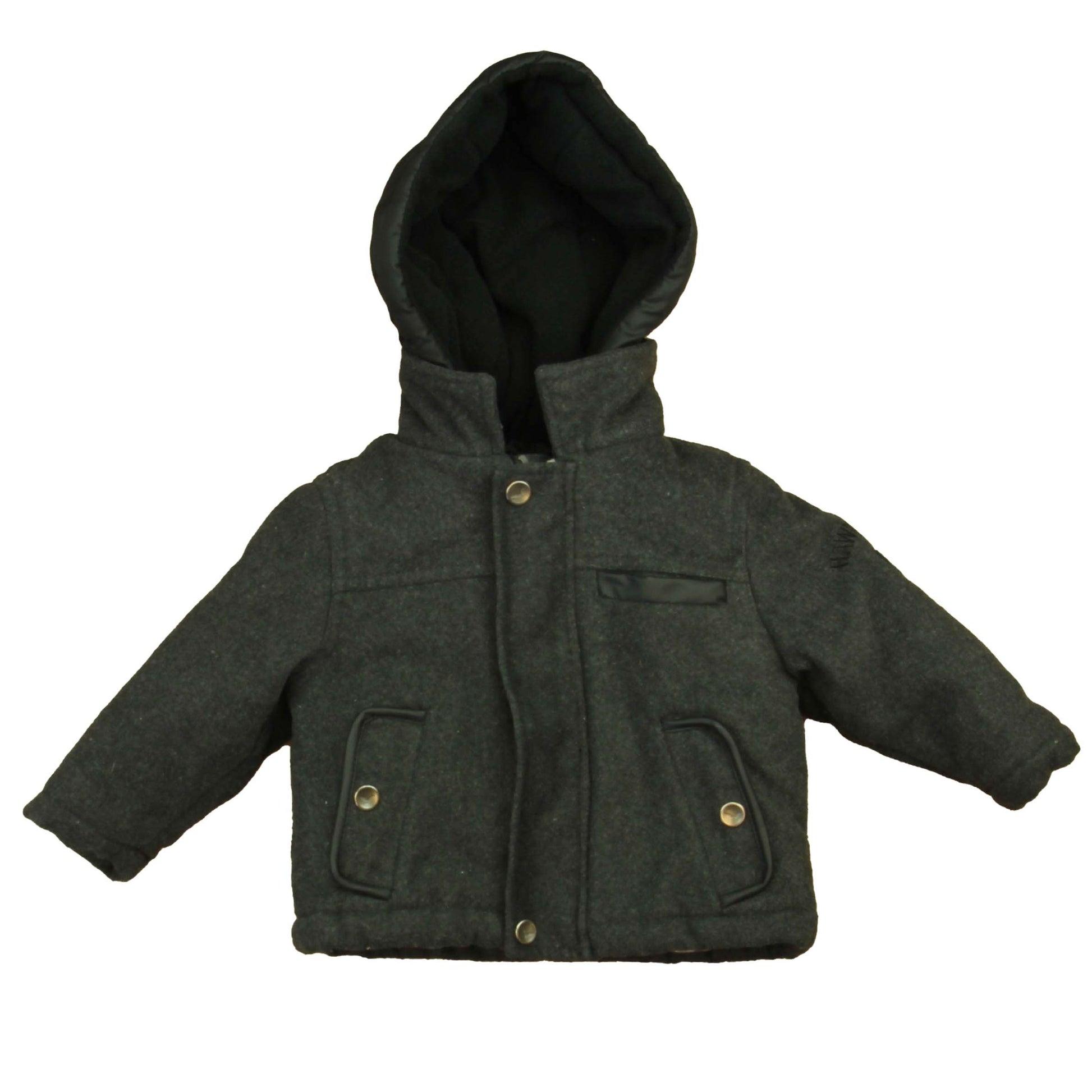 Hawke & Co. Boys Charcoal Winter Coat Size: 12 Months Charcoal