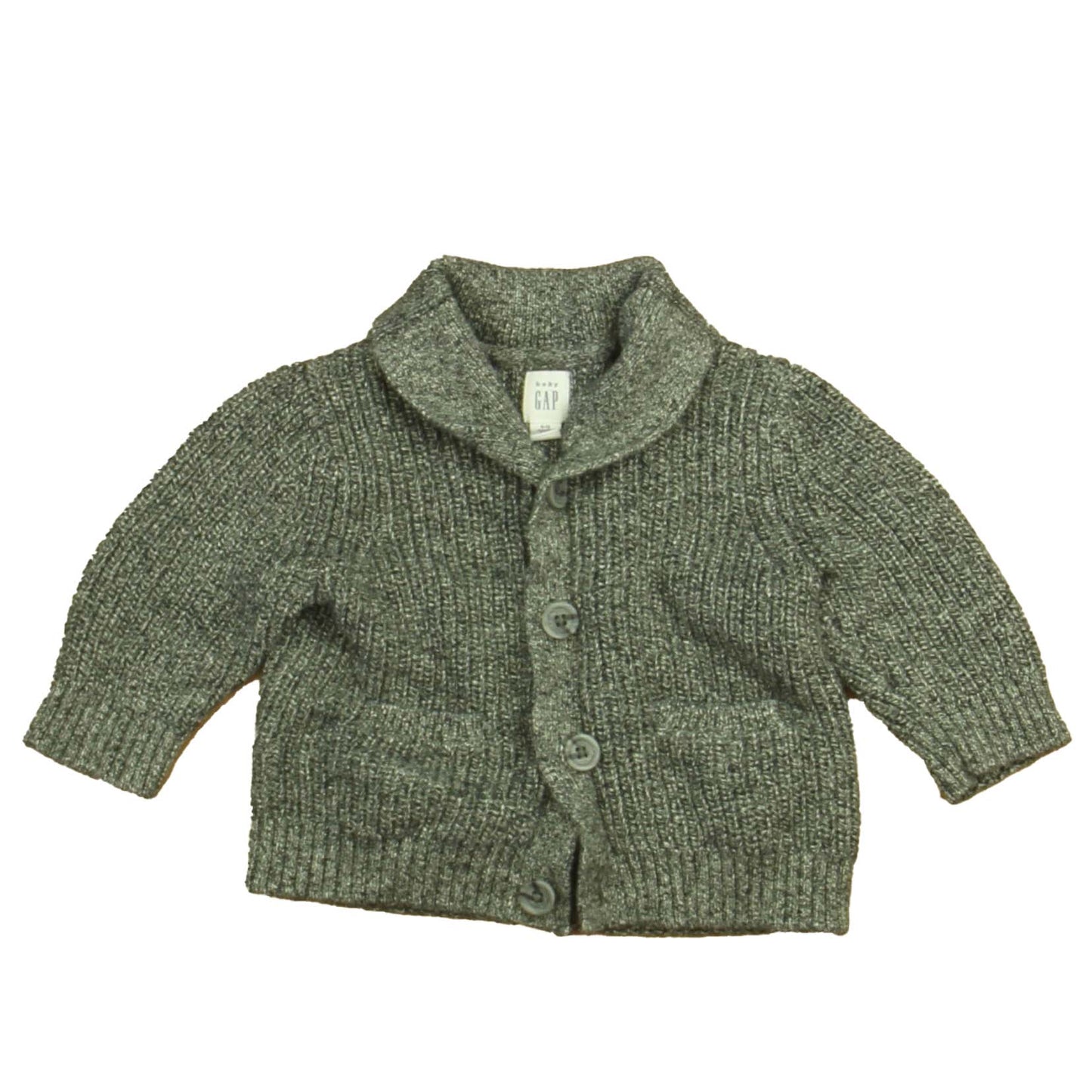 Gap Boys Charcoal Cardigan Size: 6-12 Months Charcoal