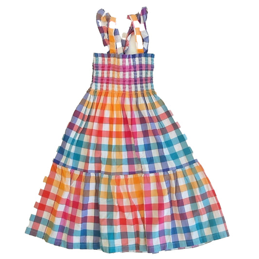 Tea Collection Girls Check Dress Size: 4T Check