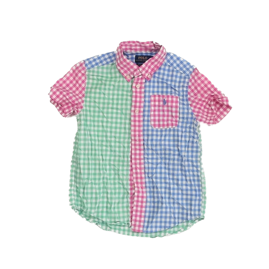 Ralph Lauren Boys Checkered Button Down Short Sleeve Size: 6 Years Checkered