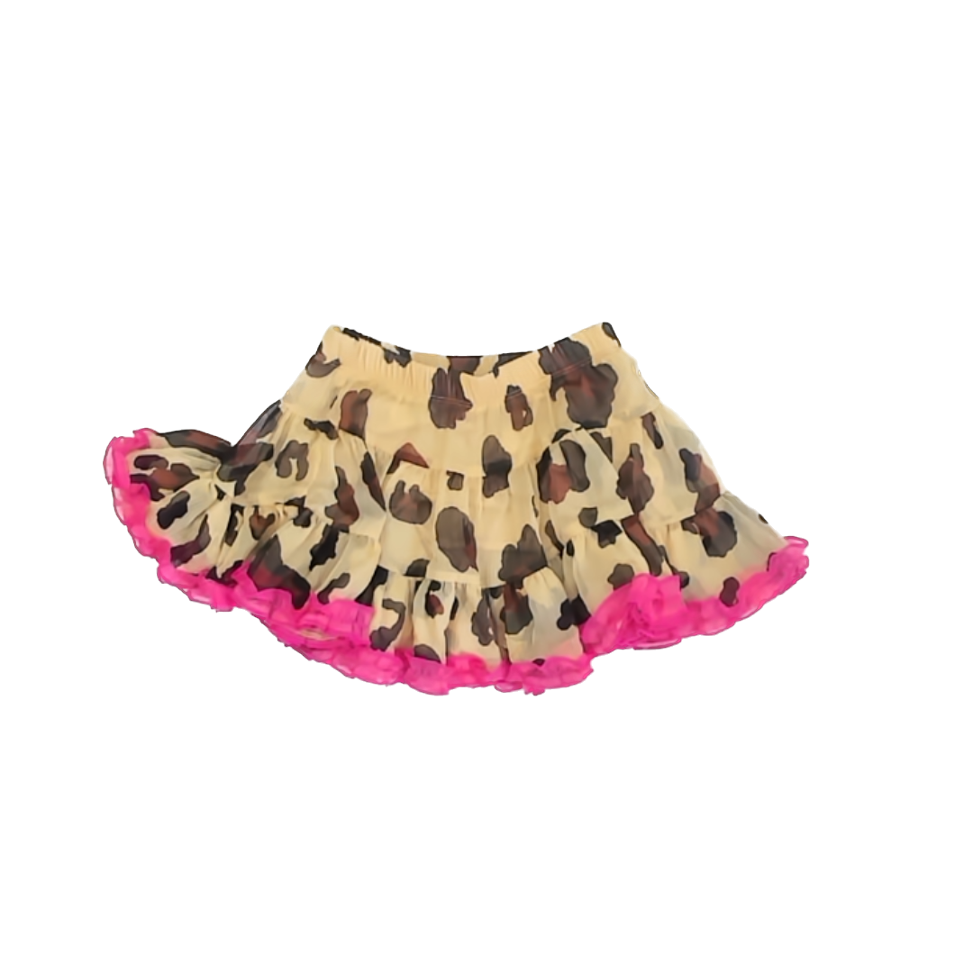 Harajuku Mini Girls Cheetah | Pink Skirt Size: 2T Cheetah | Pink