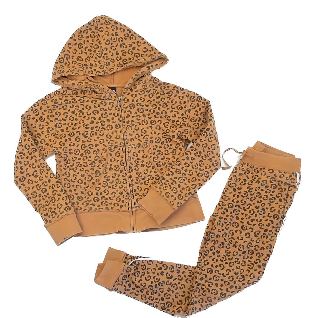Tea Collection Girls Cheetah Print Sweater Size: 10 Years Cheetah Print