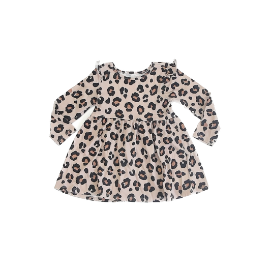 Children's Place Girls Cheetah Dress Size: 18-24 Months Cheetah