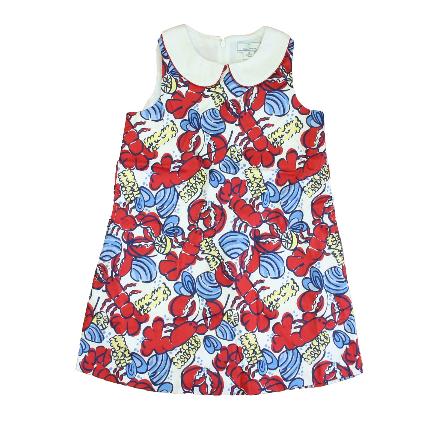 Classic Prep Girls Clambake Print Dress Size: 6-14 Years