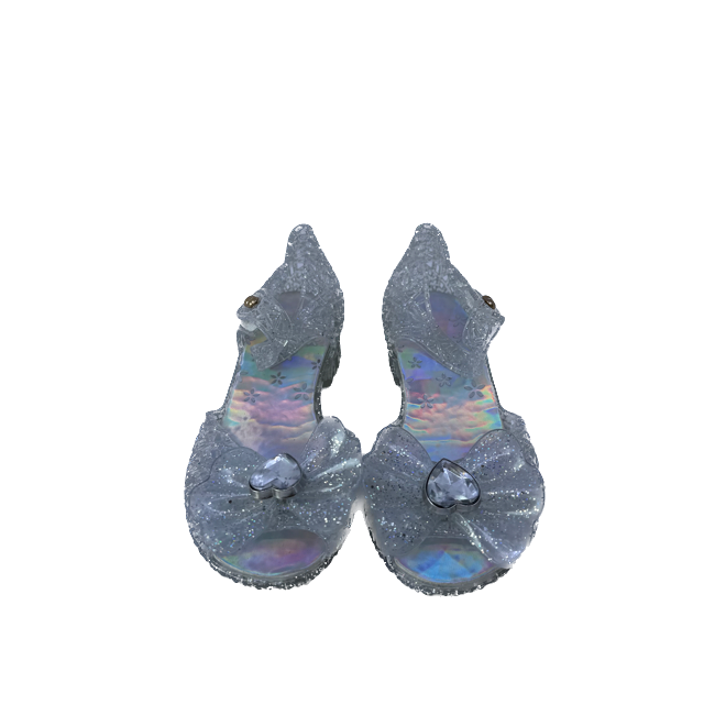 Unknown Girls Clear | Silver Sparkle Sandals Size: 25 (8.5 Toddler) Clear | Silver Sparkle