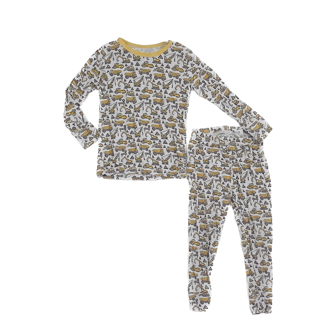 Unknown Brand Boys Construction 2-piece Pajamas Size: 2T Construction