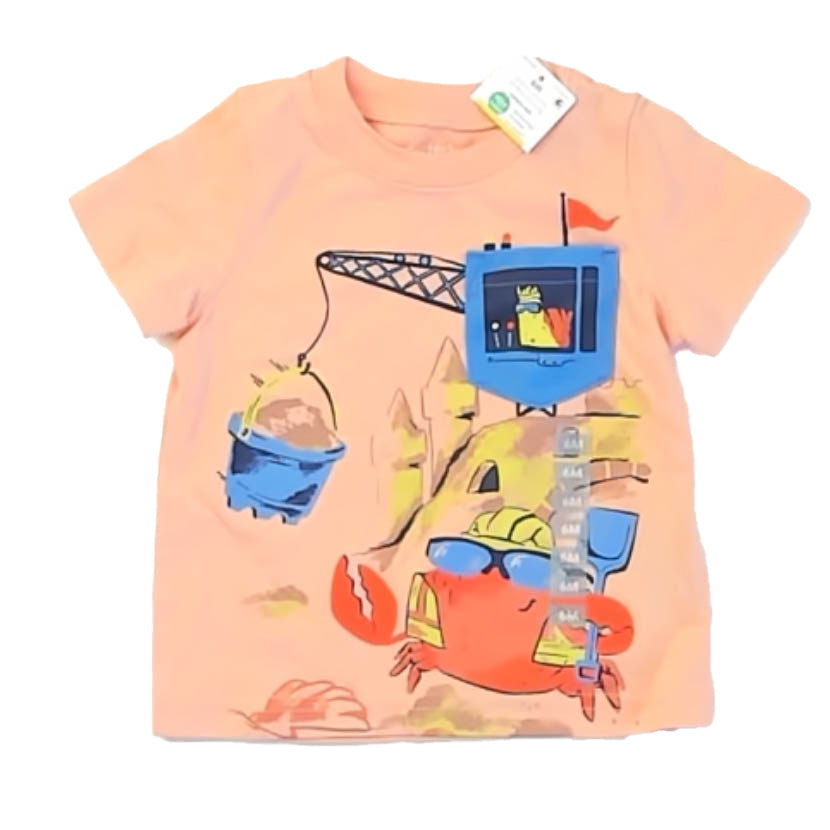 Carter's Boys Coral Crab T-Shirt Size: 6 Months Coral Crab