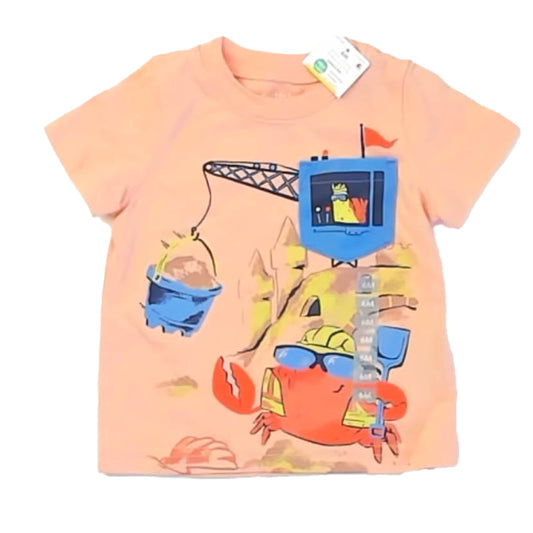 Carter's Boys Coral Crab T-Shirt Size: 6 Months Coral Crab