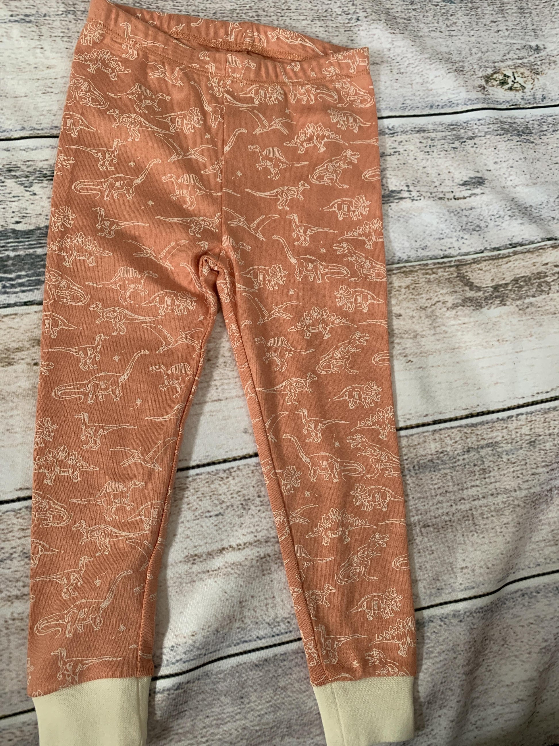 Burt's Bees Unisex Coral | Dinosaur Pajamas Size: 2T Coral | Dinosaur