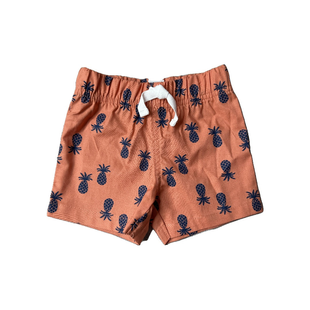 Carters Boys Coral | Navy Blue Shorts Size: 6 months Coral | Navy Blue