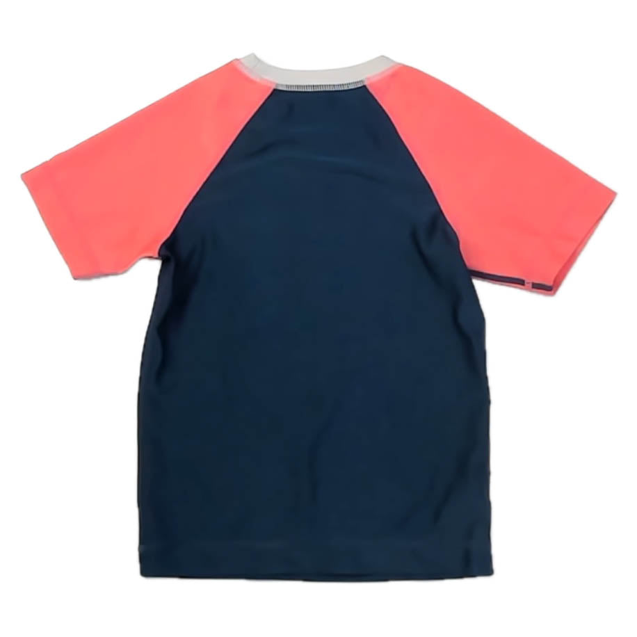 Tea Collection Boys Coral | Navy Rashguard Size: 4T Coral | Navy