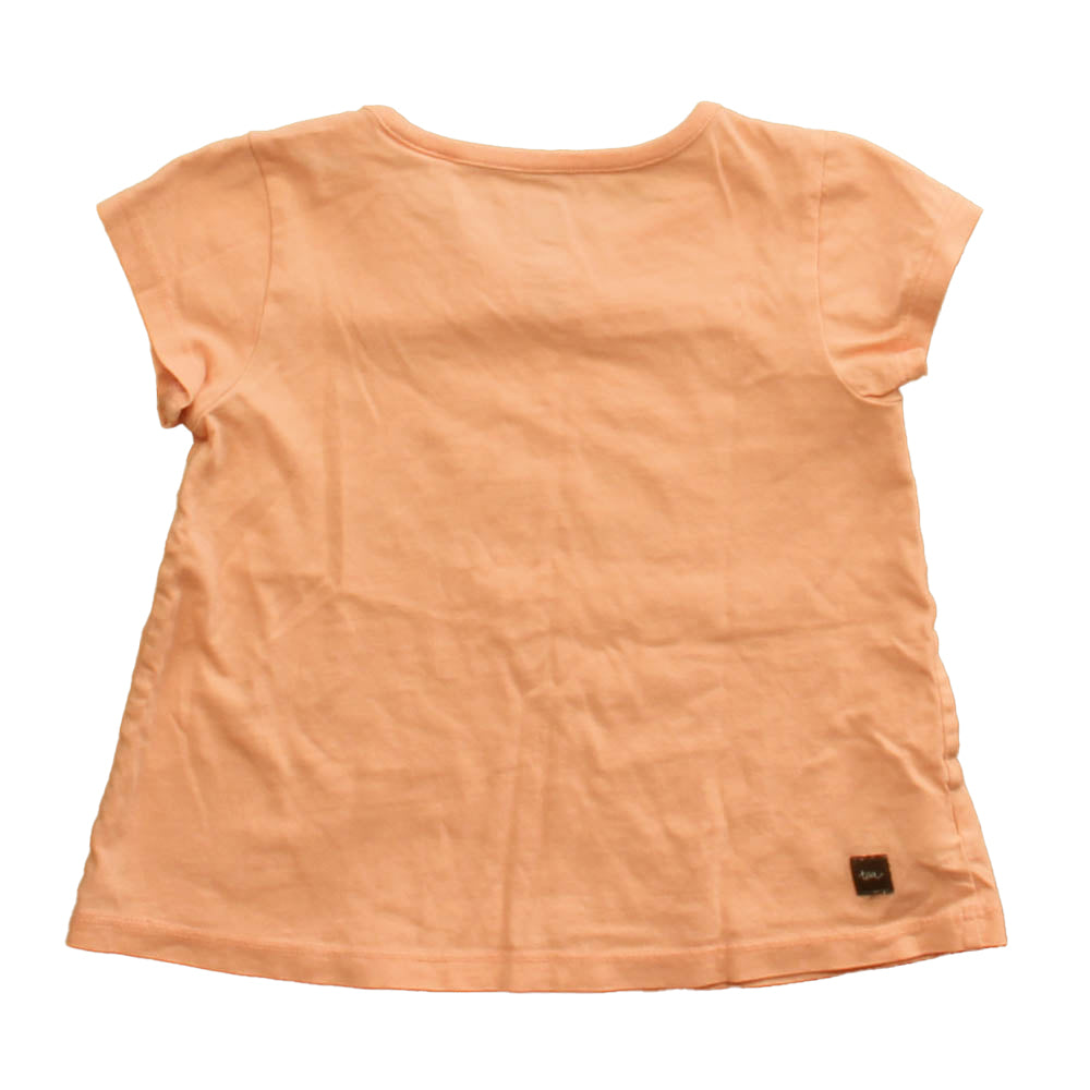 Tea Girls Coral Tiger T-Shirt Size: 18-24 Months Coral Tiger
