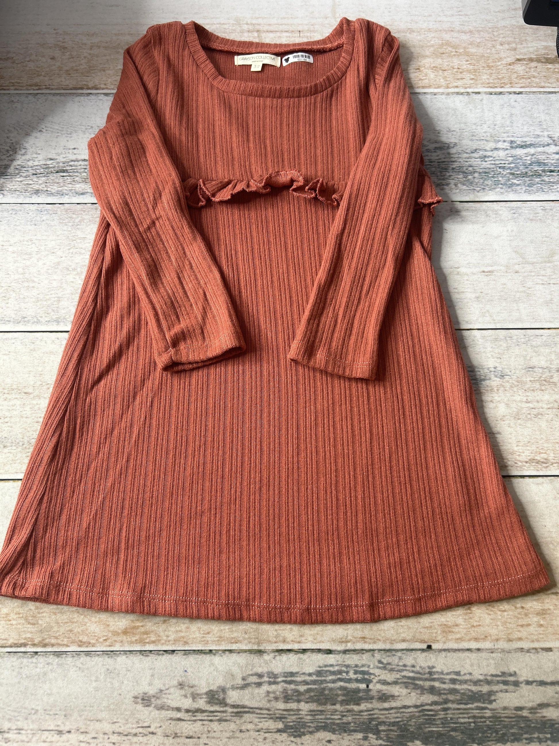 Grayson Collective Girls Coral Dress Size: 3T Coral