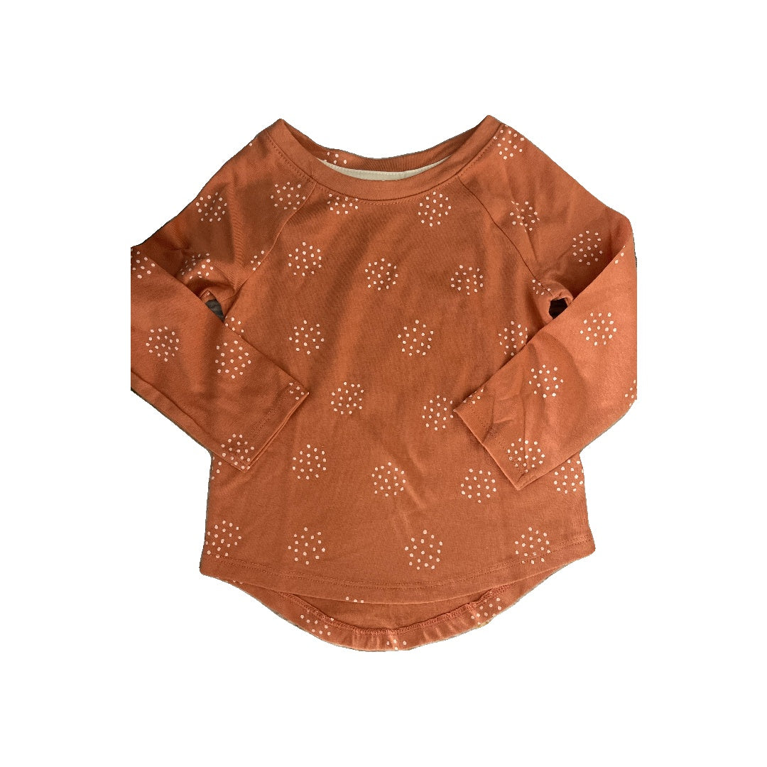 Cat & Jack Girls Coral Long Sleeve T-Shirt Size: 18 months Coral