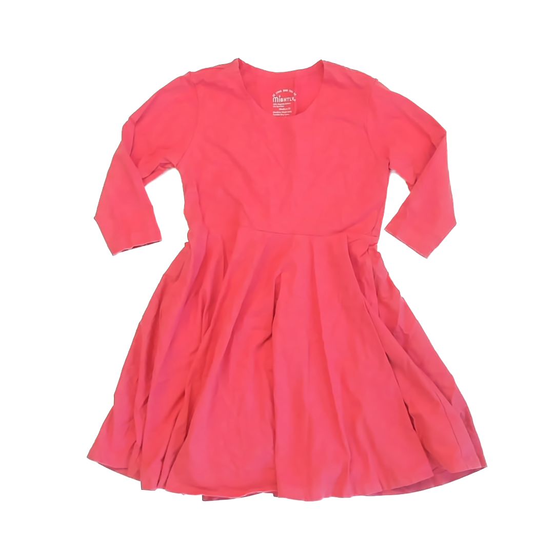 Mightly Girls Coral Dress Size: 8 Years Coral