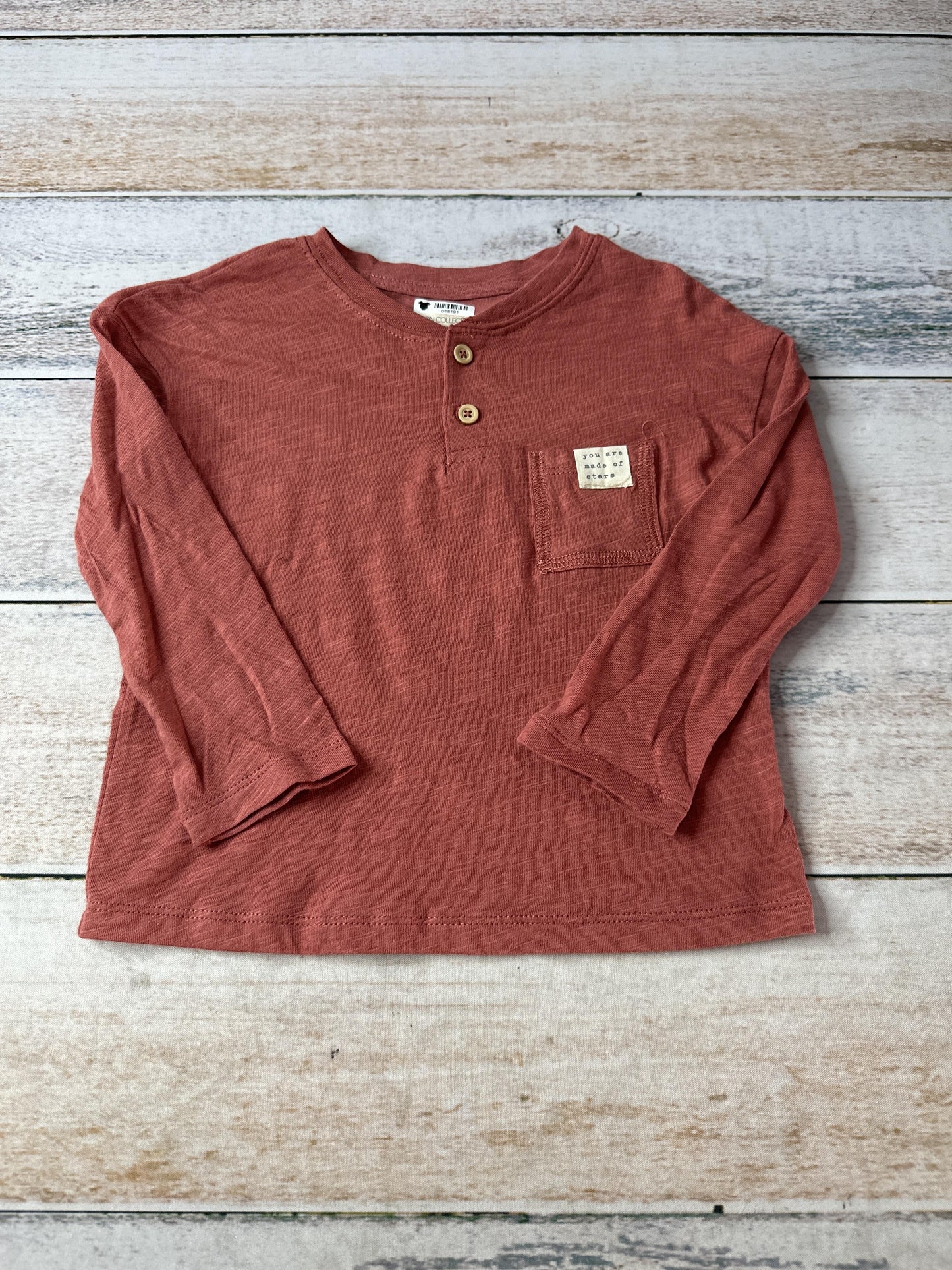 Grayson Collective Girls Coral Long Sleeve Shirt Size: 2T Coral