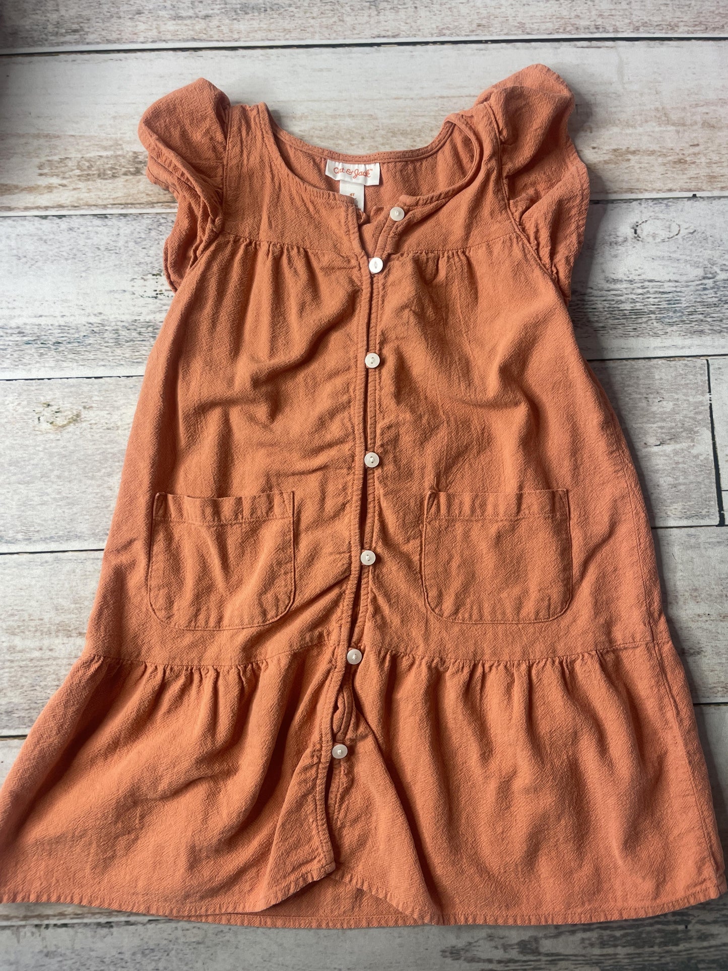 Girls Coral Dress Size: 4T Coral