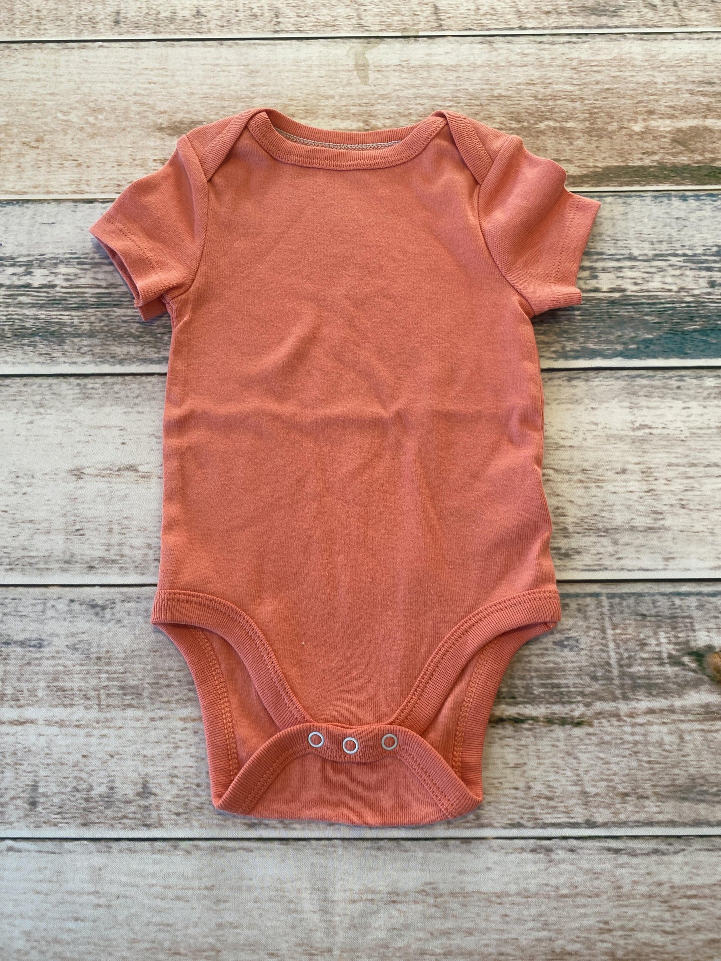 Cloud Island Unisex Coral Onesie Size: 6-9 months Coral