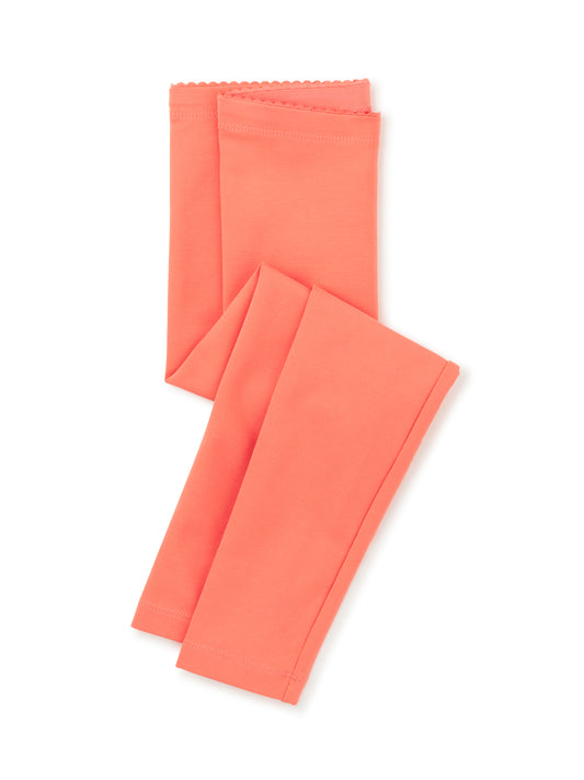 Tea Collection Girls Coral Leggings Size: 10 Years Coral