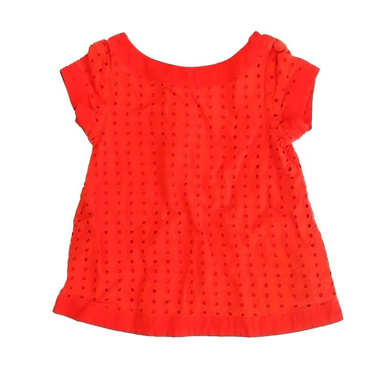 Janie and Jack Girls Coral Blouse Size: 3T Coral