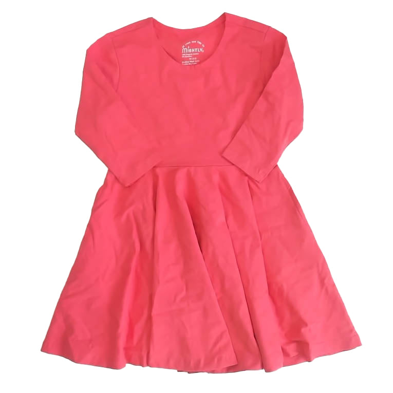 Mightly Girls Coral Dress Size: 2-5T Coral