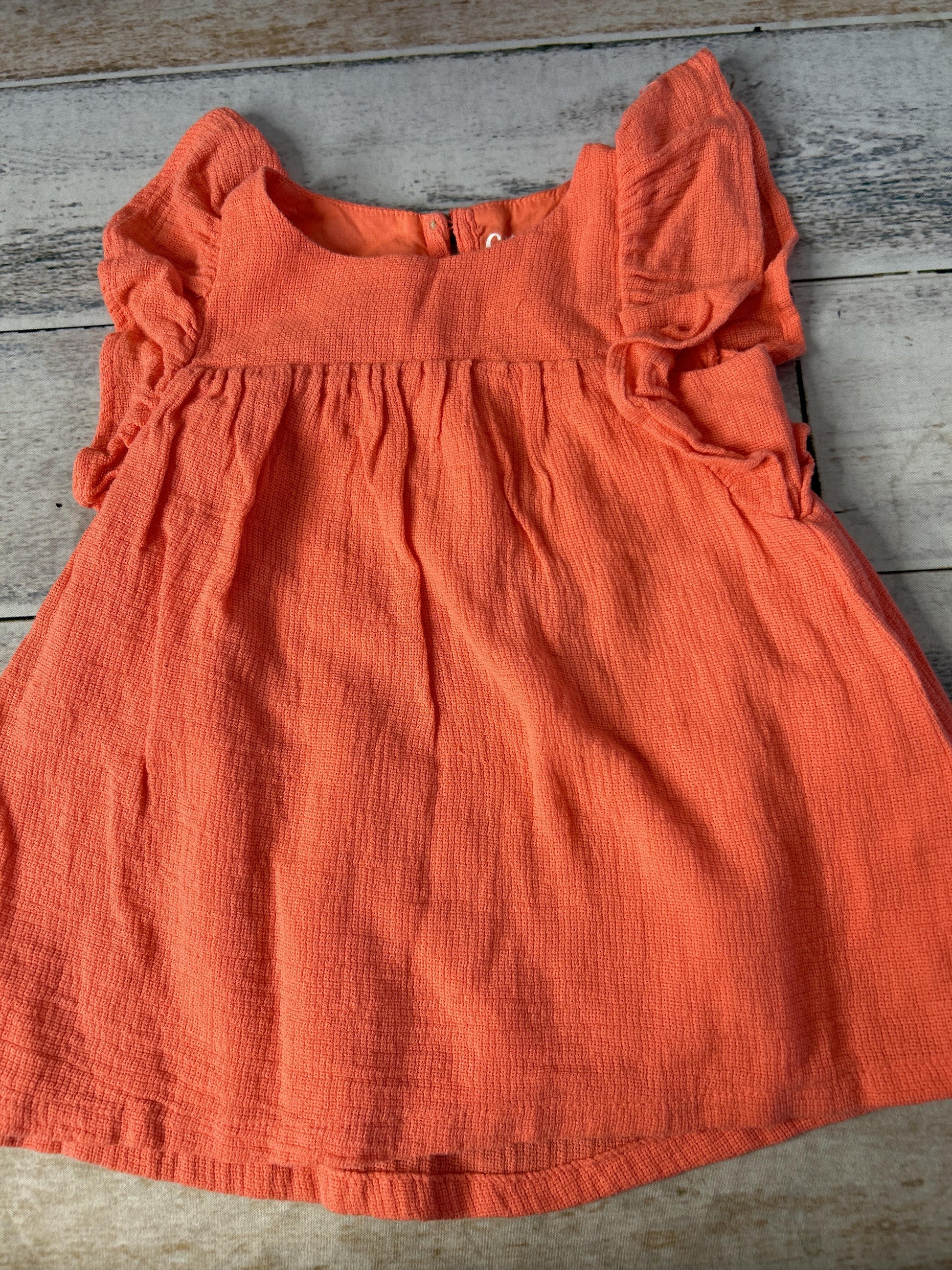 Girls Coral Short Sleeve Shirt Size: 12-18 months Coral
