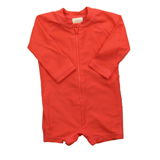 Hanna Andersson Unisex Coral 1-piece Swimsuit Size: 3-6 Months Coral