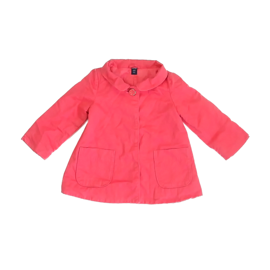 Gap Girls Coral Jacket Size: 2T Coral