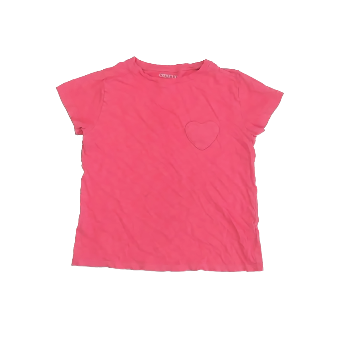 Crewcuts Girls Coral T-Shirt Size: 10-12 Years Coral