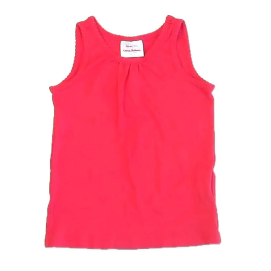 Hanna Andersson Girls Coral Tank Top Size: 4T Coral