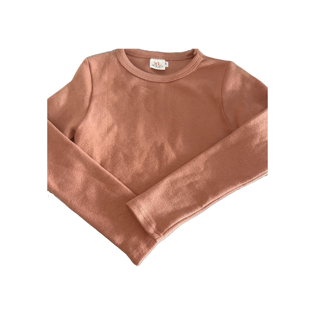 GO;U Unisex Coral Long Sleeve Shirt Size: 4T Coral