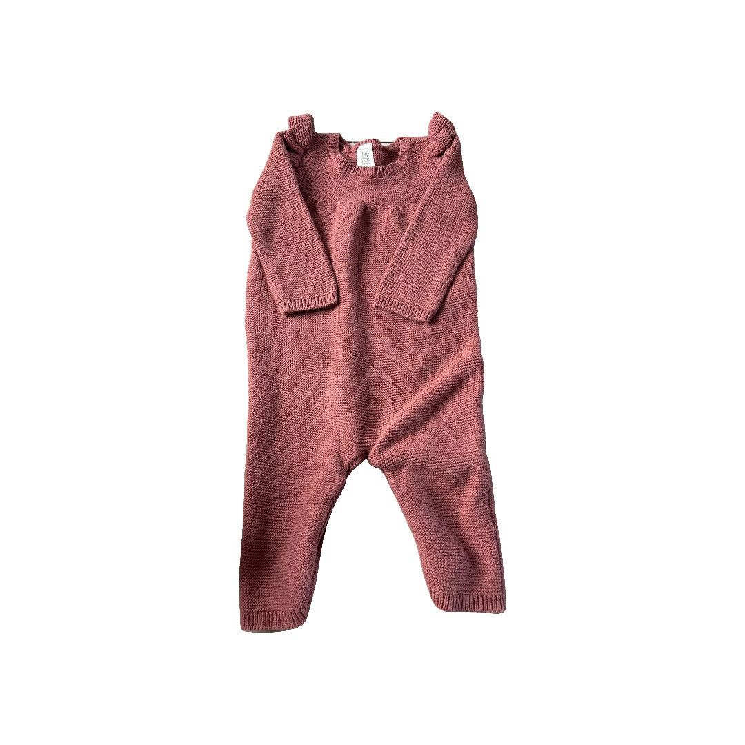 Carters Girls Coral Long Sleeve Outfit Size: 9 months Coral