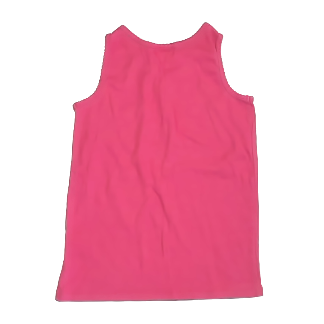 Hanna Andersson Girls Coral Tank Top Size: 7-8 Years Coral