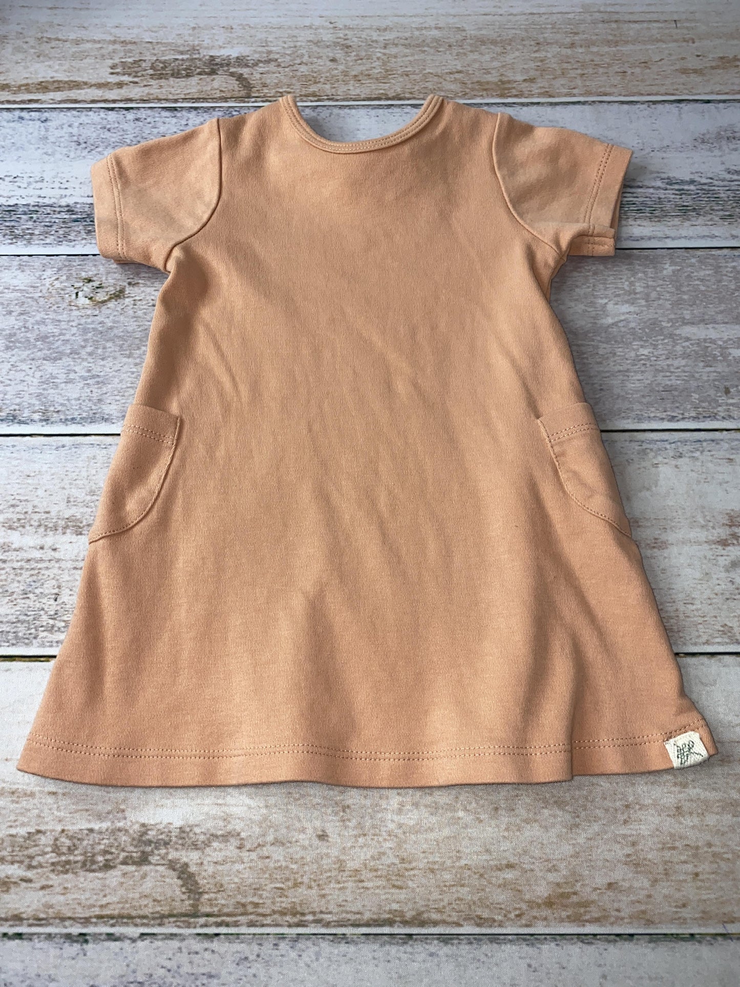 Little Lentil Girls Coral Dress Size: 12-18 months Coral