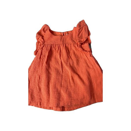 Girls Coral Short Sleeve Shirt Size: 12-18 months Coral