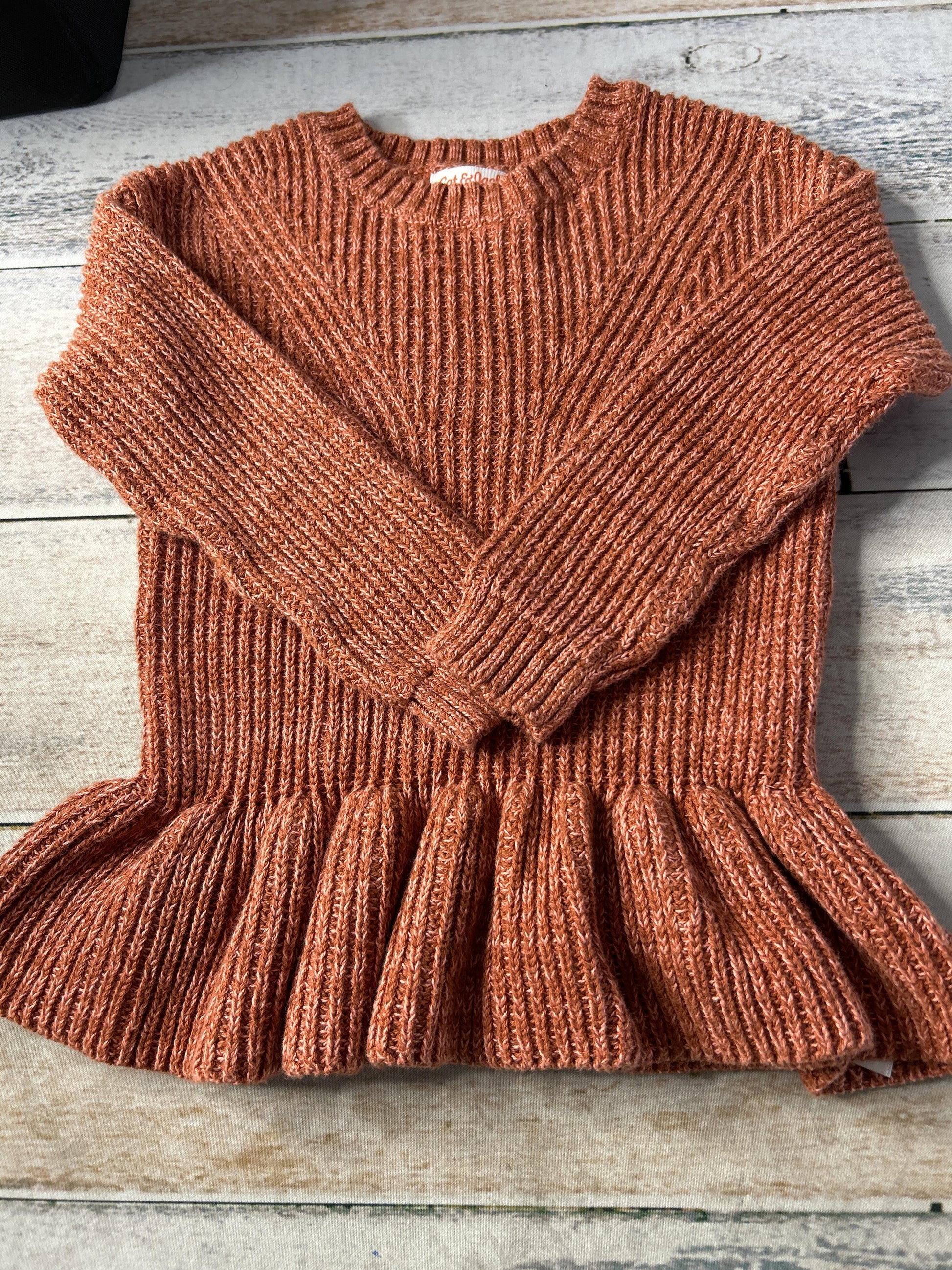 Cat & Jack Girls Coral Sweater Size: 3T Coral