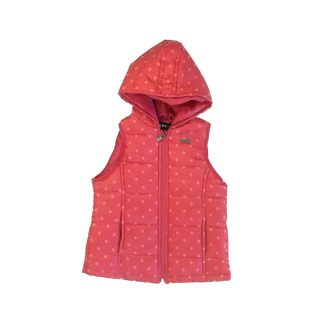 DKNY Girls Coral Vest Size: 6 Years Coral
