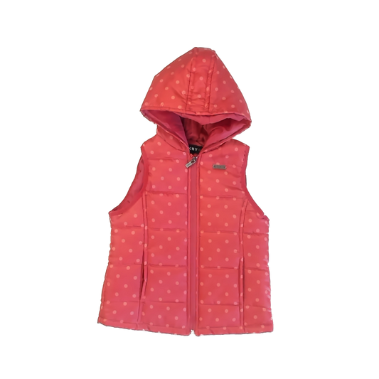DKNY Girls Coral Vest Size: 6 Years Coral