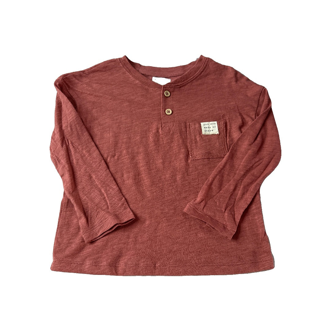 Grayson Collective Girls Coral Long Sleeve Shirt Size: 2T Coral