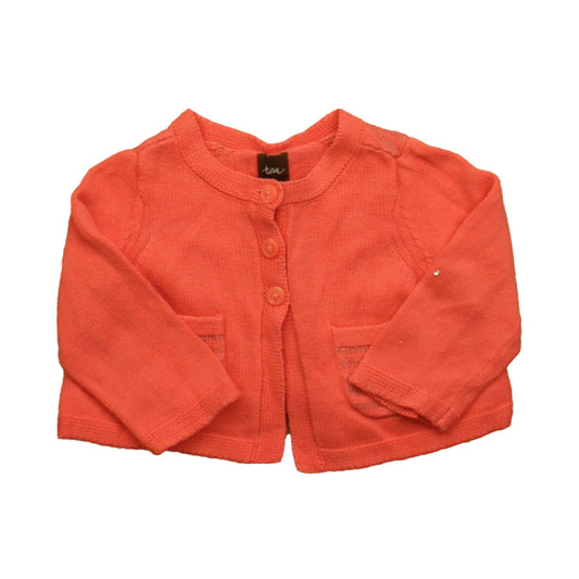 Tea Girls Coral Sweater Size: 6-9 Months Coral