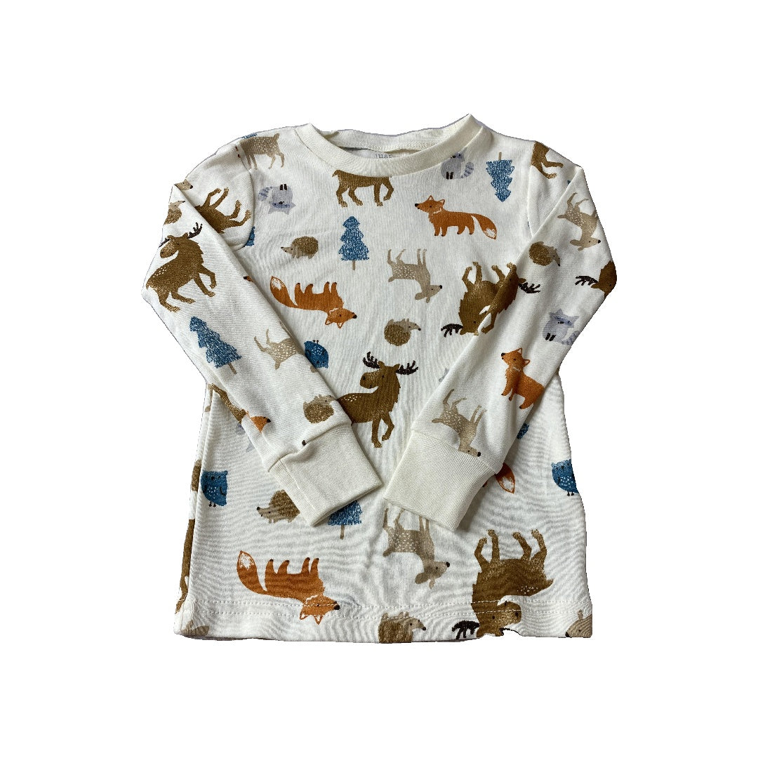 Carters Unisex cream | animals Pajamas Size: 3T cream | animals