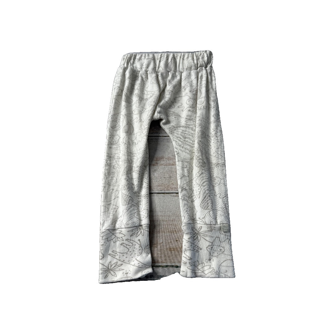 Finn + Emma Unisex cream | animlas Pants Size: 2-3 Years cream | animlas