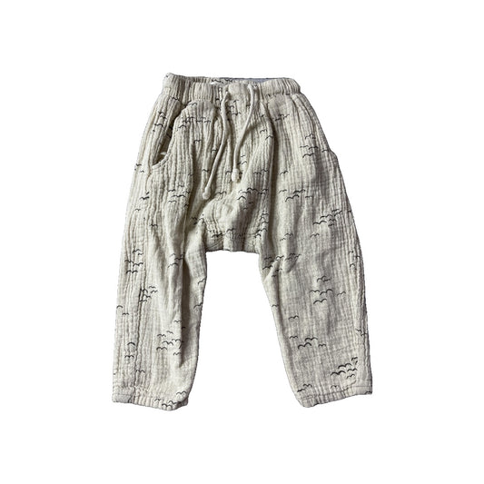 Rylee + Cru Unisex cream | Birds Pants Size: 18-24 months cream | Birds