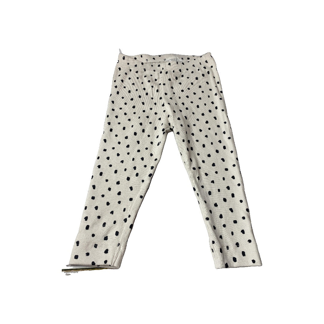 H&M Girls cream | Black Pants Size: 18 months cream | Black