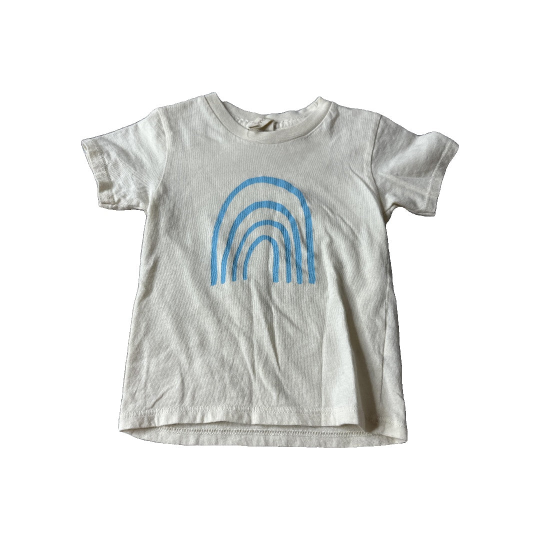 Tenth + Pine Boys cream | Blue | Rainbow T-Shirt Size: 12-18 months cream | Blue | Rainbow