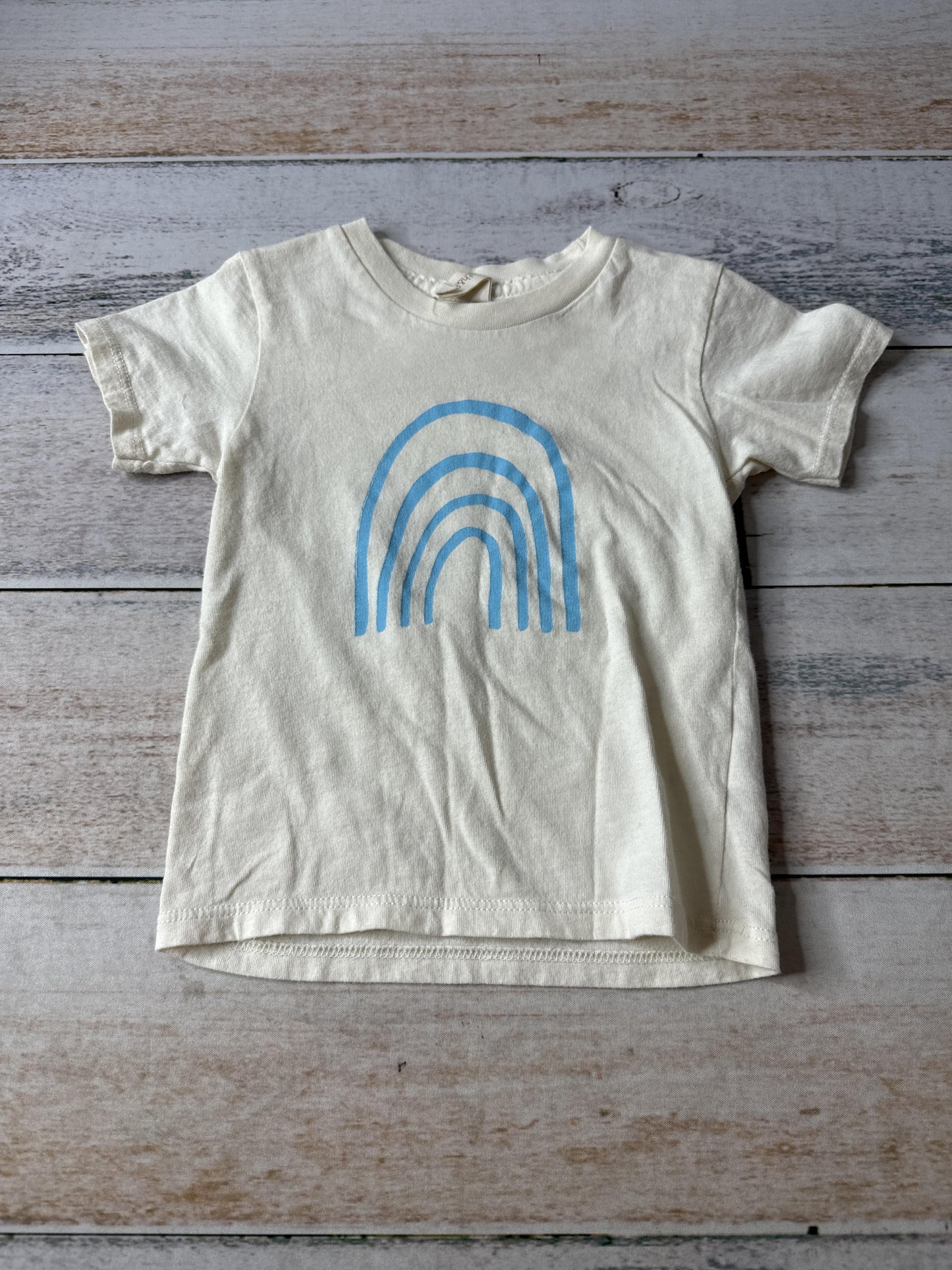 Tenth + Pine Boys cream | Blue | Rainbow T-Shirt Size: 12-18 months cream | Blue | Rainbow