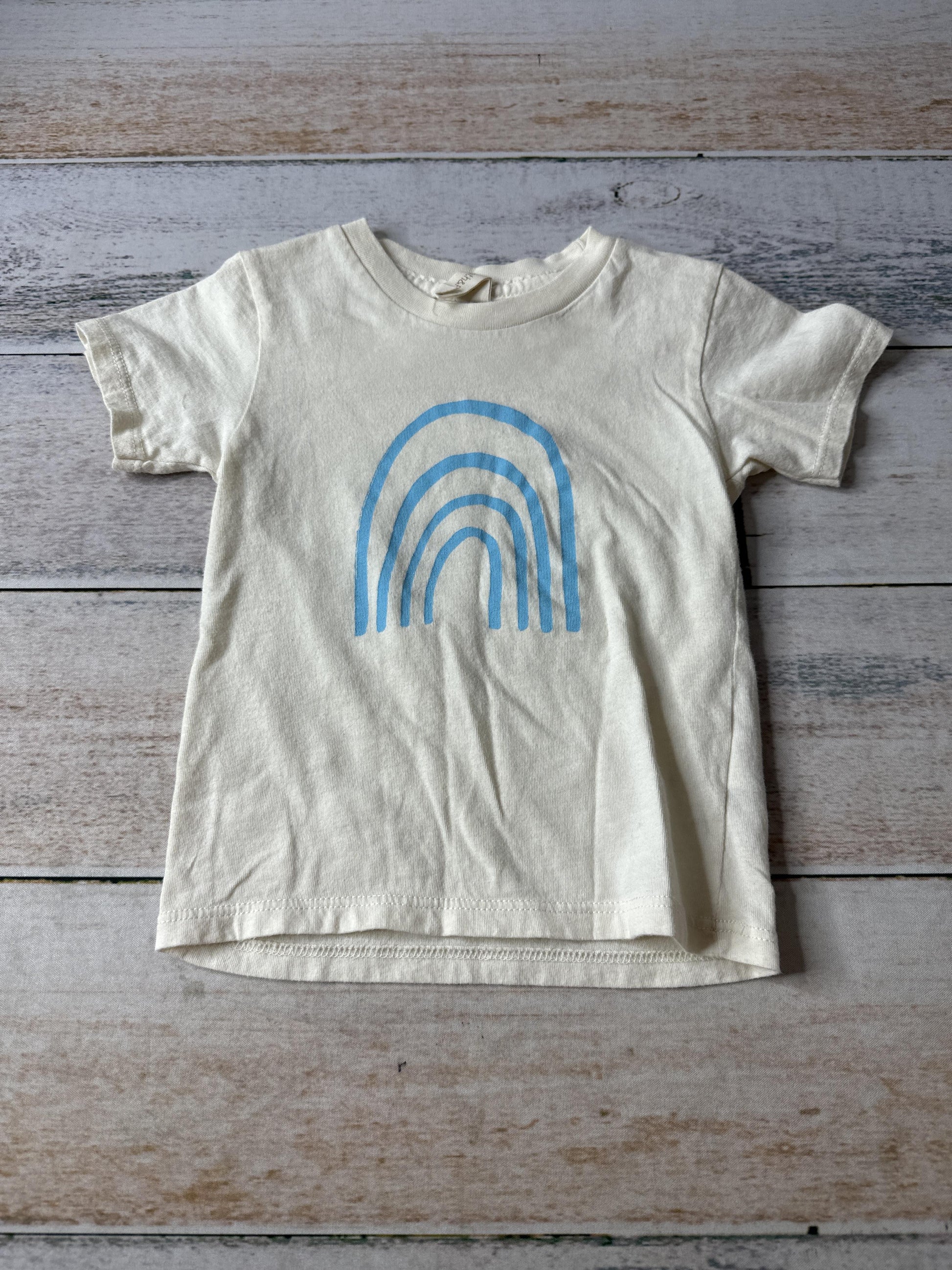 Tenth + Pine Boys cream | Blue | Rainbow T-Shirt Size: 12-18 months cream | Blue | Rainbow