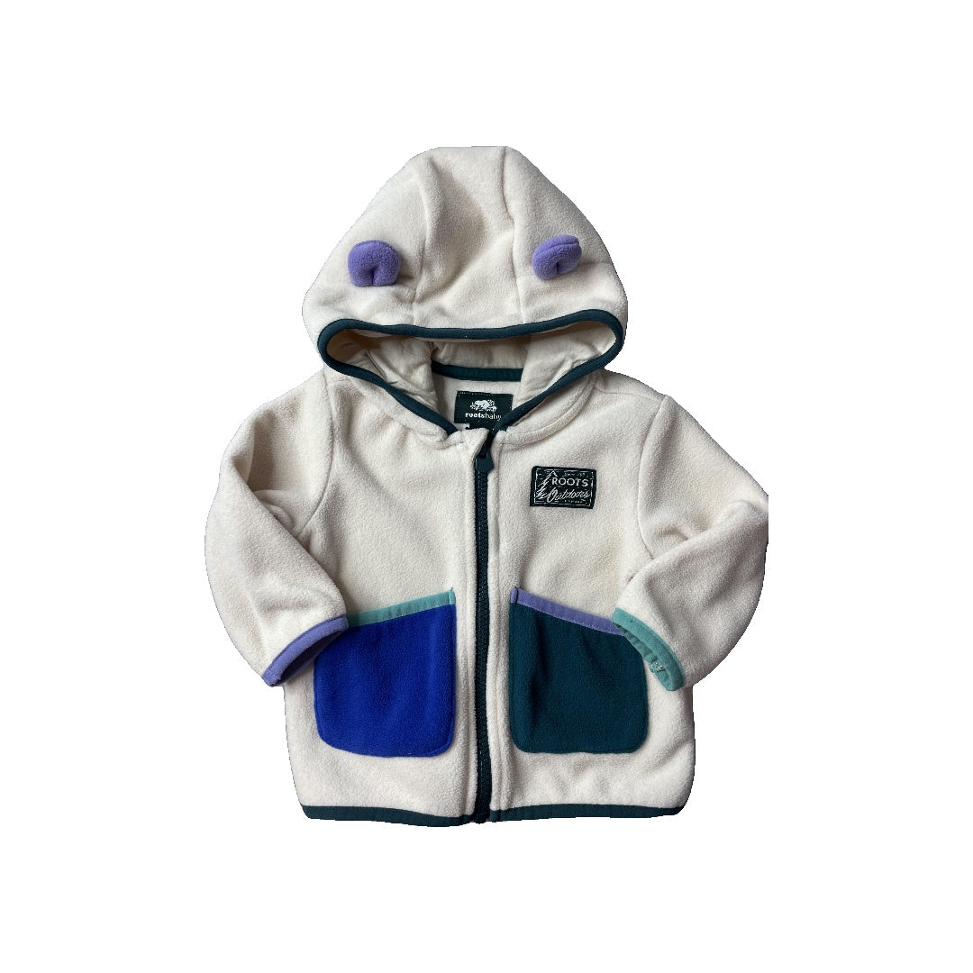 rootsbaby Boys cream | Blue Jacket Size: 6-12 months cream | Blue